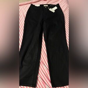 Warp + Weft Black Straight-Leg Pants